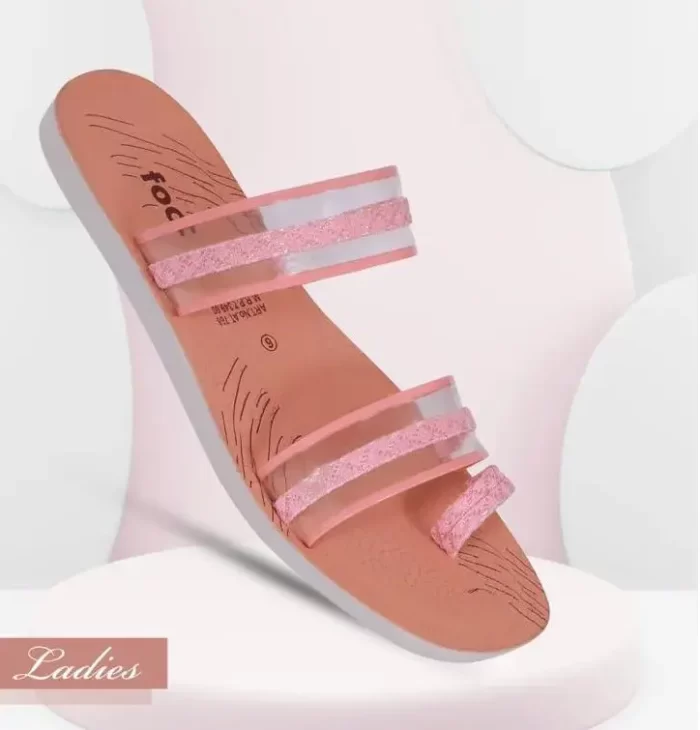 Foot B Branded Stylish Chappal/Slippers for Women's - Ladies Fashion Sandal (Peach Color) without Heels