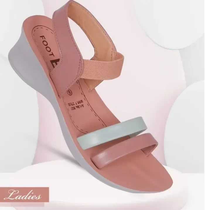 Foot B Branded Stylish Chappal/Slippers for Women's - Ladies Fashion Sandal (Peach Color) with Heels