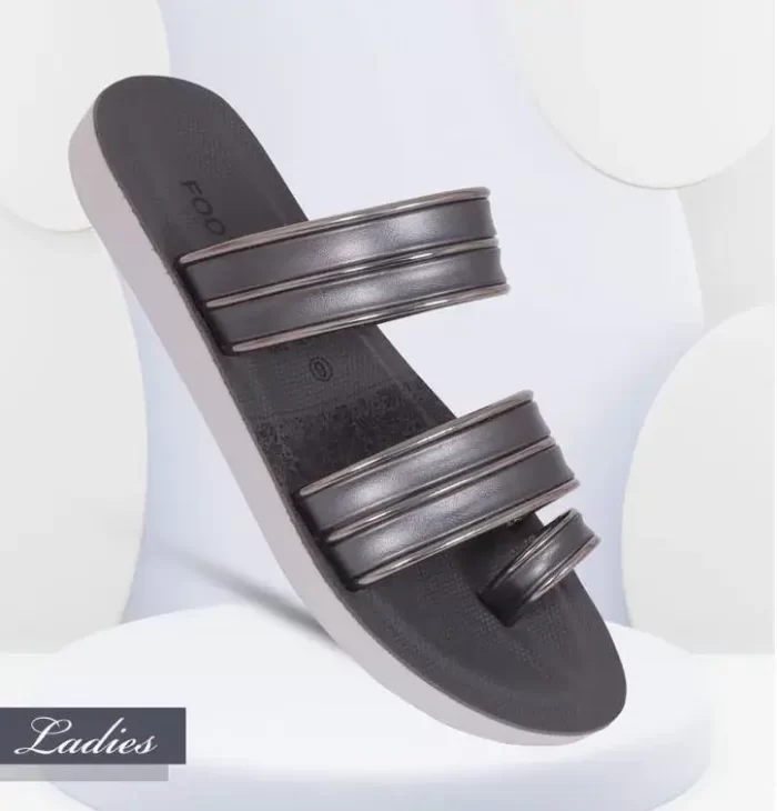 Foot B Branded Stylish Chappal/Slippers for Women's - Ladies Fashion Sandal (Grey Color) without Heels