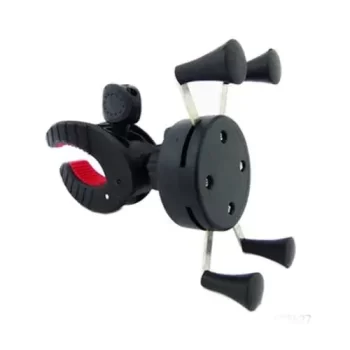 X-Clamp Handlebar Mount Mobile Holder Phone Stand Bracket for Motorcycle Bike Compatible with All Smartphones -Screw Lock Mount (Motorcycle Electric Bike Grip Holder Zm-011) - Image 5