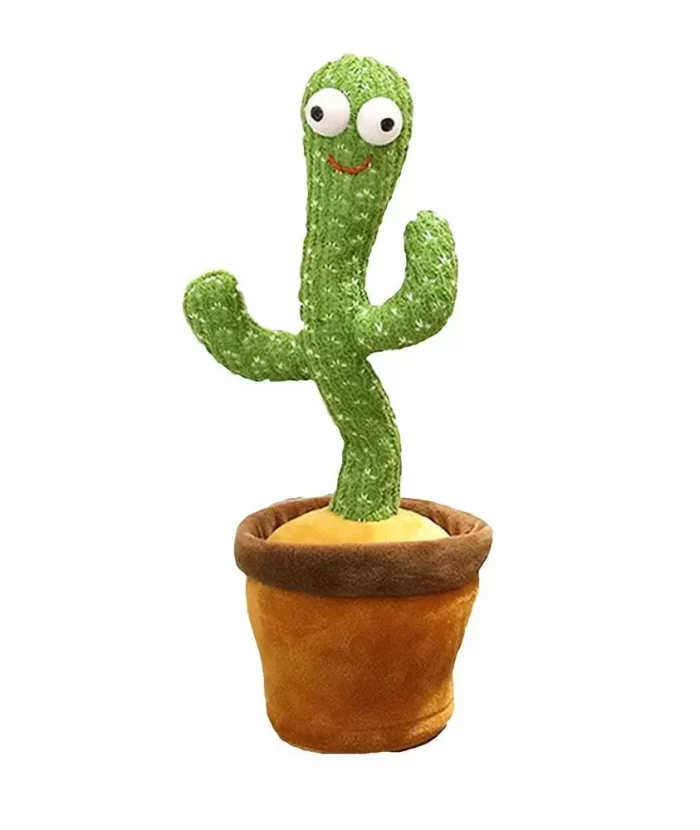 Cactus Toy Talking Cactus Plant Plush Toy Dancing Cactus Voice Repeat,Dancing,Recording,120 Songs for Babies Sunny Cactus Singing Toy (Green) with USB Charging Cable