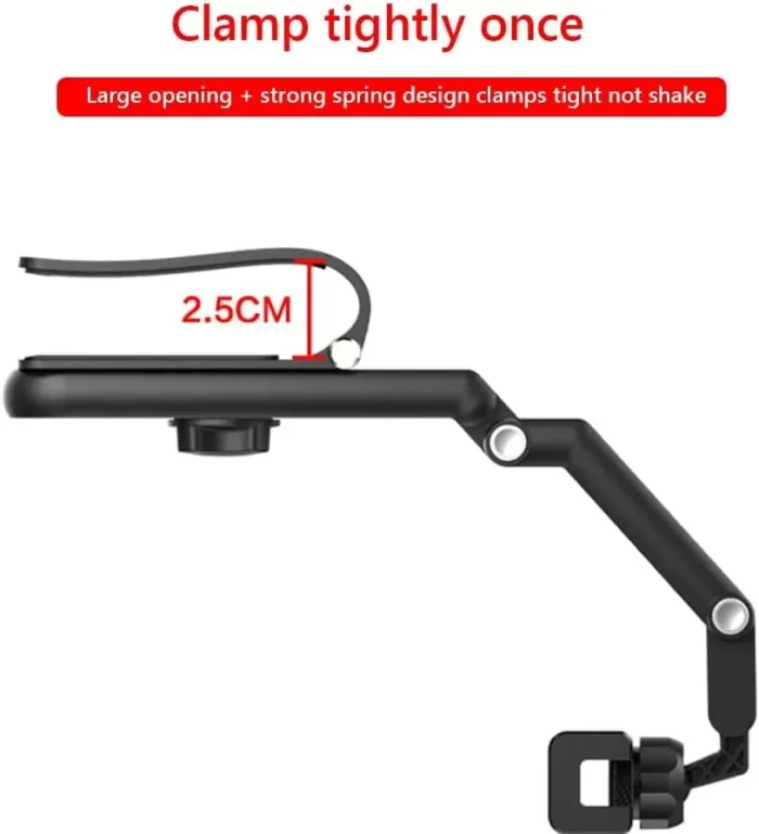 Phone Holder for Car, Rotatable and Foldable Car Phone Holder, Visor clip Universal Adjustable Cell Phone Holder for 4-7.2'' Smartphones - Image 4