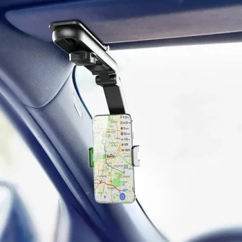 Phone Holder for Car, Rotatable and Foldable Car Phone Holder, Visor clip Universal Adjustable Cell Phone Holder for 4-7.2'' Smartphones