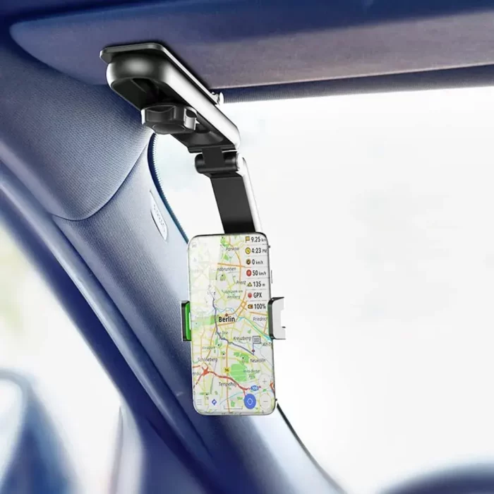 Phone Holder for Car, Rotatable and Foldable Car Phone Holder, Visor clip Universal Adjustable Cell Phone Holder for 4-7.2'' Smartphones
