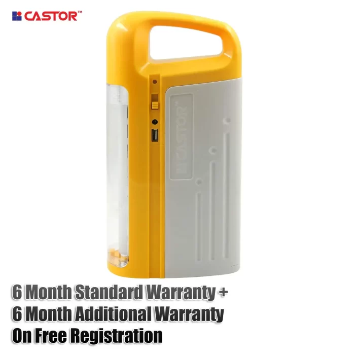 Castor 5423 Rechargeable Emergency Light/Lantern, High Bright LED, 3 Mode Operation - Yellow - Image 2