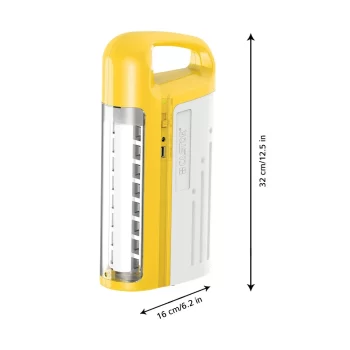 Castor Emergency Light , 5423 Rechargeable Emergency Light/Lantern, High Bright LED, 3 Mode Operation - Yellow - Image 6