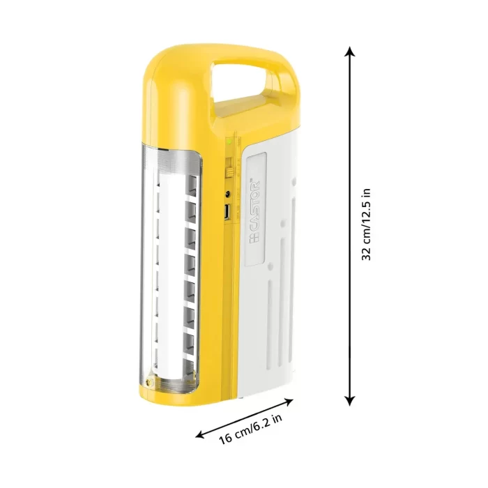 Castor 5423 Rechargeable Emergency Light/Lantern, High Bright LED, 3 Mode Operation - Yellow - Image 6