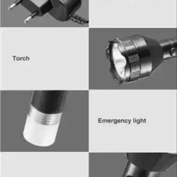 Long Range DP Brand Torch New 2in1 2 Mode Rechargeable Led Flashlight Torch 60W Torch  (Black, 12 cm, Rechargeable) - Image 2
