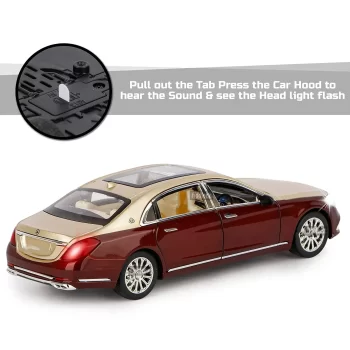 Metal cars Alloy Pull Back Car Metal Die-cast Pull Back with Openable Doors, Unbreakable Light & Music car toys - Image 2
