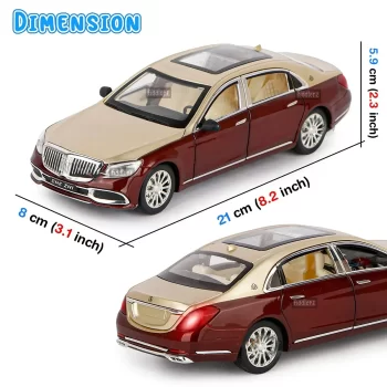 Metal cars Alloy Pull Back Car Metal Die-cast Pull Back with Openable Doors, Unbreakable Light & Music car toys - Image 3