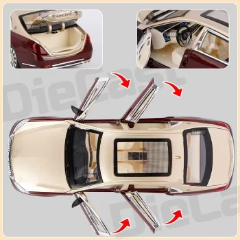Metal cars Alloy Pull Back Car Metal Die-cast Pull Back with Openable Doors, Unbreakable Light & Music car toys - Image 6