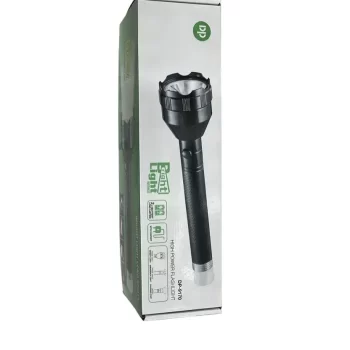Long Range DP Brand Torch New 2in1 2 Mode Rechargeable Led Flashlight Torch 60W Torch  (Black, 12 cm, Rechargeable)