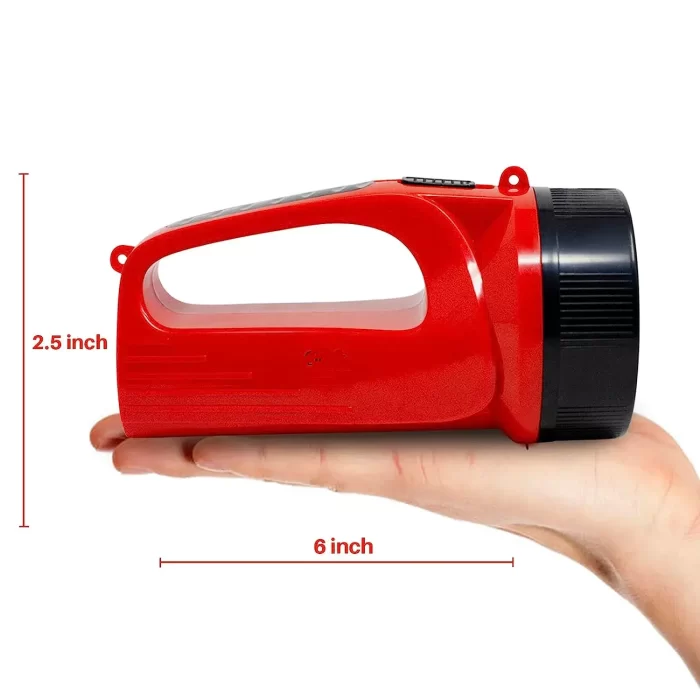 DP 50 WATT LSAER LED Rechargeable Torch-50 W Long Range LED Search Light 12Hrs Standby (Red) - Image 3