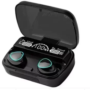 M10 Earbuds Plus Bluetooth Gaming HeadsetBlack(pack of 1) Bluetooth Headset  (Black, True Wireless)
