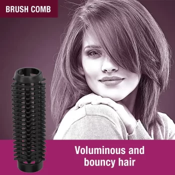 Havells HC4040 5 in 1 Hair Styler - Straightener, 19mm Curler, Crimper, Conical Curler & Volume Brush for Multiple Styles - (Silver & Black) (Silver & Black) (HC4045) - Image 6