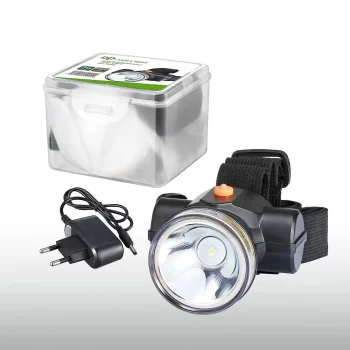 Long-Lasting Rechargeable Waterproof High-Power Lithium Battery Headlamp Torch  (Black, 6 cm, Rechargeable) - Image 2