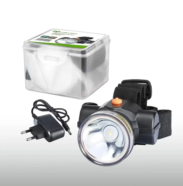 Long-Lasting Rechargeable Waterproof High-Power Lithium Battery Headlamp Torch  (Black, 6 cm, Rechargeable) - Image 2
