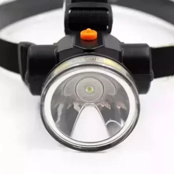 Long-Lasting Rechargeable Waterproof High-Power Lithium Battery Headlamp Torch  (Black, 6 cm, Rechargeable) - Image 3