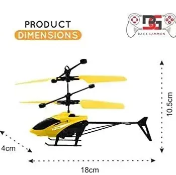 TOYICO! Trendy Exceed Induction Type 2-in-1 Flying Indoor & Outdoor Helicopter with Remote Control - Image 5