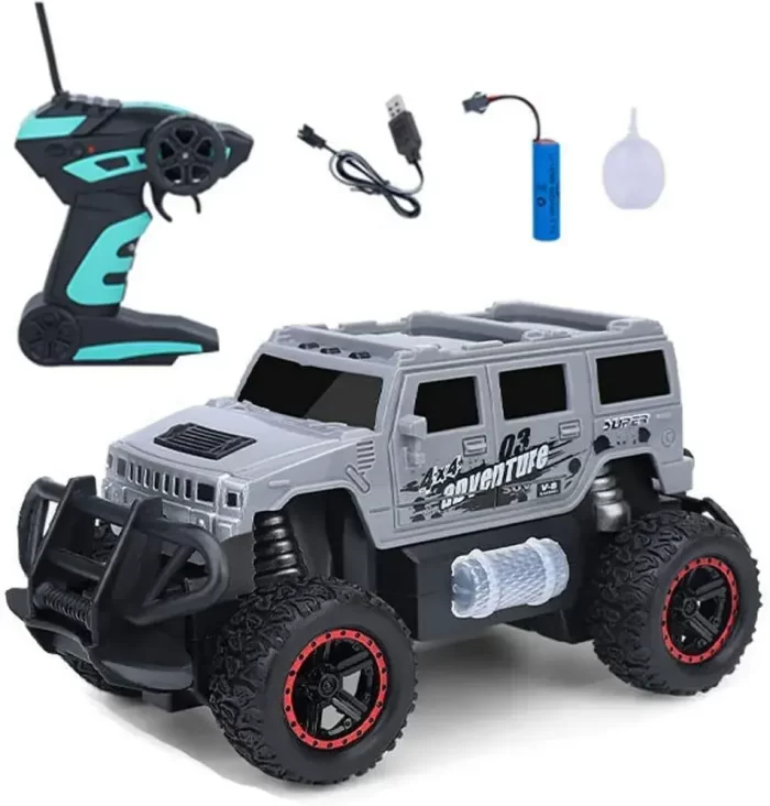 RC Off-Road Speed Jeep Truck Hummer Car with Water Mist Smoke Effect Remote Control Monster Truck Rock Crawler Car