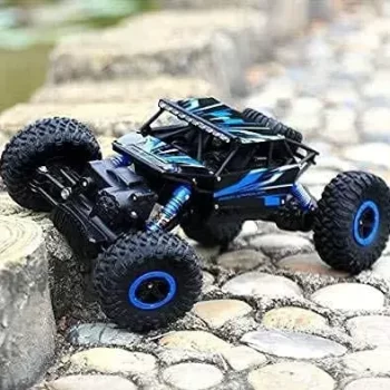 Monster Truck Toy's 4 Wheel Drive Metal Alloy Rock Remote Off Road Control Car Drive (Red) Rock Crawler - Image 4