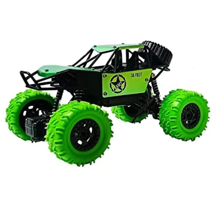 Monster Truck Toy's 4 Wheel Drive Metal Alloy Rock Remote Off Road Control Car Drive (Green) Rock Crawler - Image 2