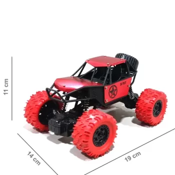 Monster Truck Toy's 4 Wheel Drive Metal Alloy Rock Remote Off Road Control Car Drive (Red) Rock Crawler - Image 5