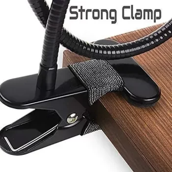 Metal Lazy Flexible Mobile Stand Holder - Cell Phone Gooseneck Mount Metal Built Perfect for Video Table Online Class Home Bed Flexible Charging Hand Bike Movie Office Gift Kitchen Desktop Heavy Duty Foldable Bracket Clip Multi Angle Clamp For All Smartphones iPhone Android Samsung OnePlus Xiaomi Metal Lazy Cell Phone Holder, Mobile Phone Stand, Lazy Bracket,Flexible Long Arms Clip Mount for, etc.in Office Bedroom Desktop upto 6.5" inch Mobiles - Image 8