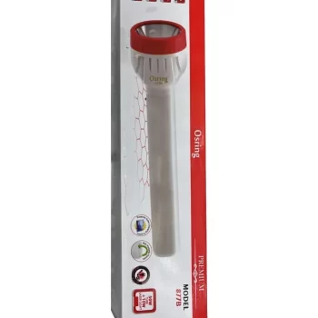 Long Range Osring Premium 877B Brand Torch Rechargeable Led Flashlight Torch 50W Torch (Red)