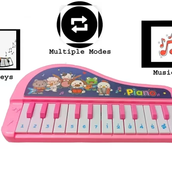 Mini Portable Multi-Function Electronic Keyboard Piano Attractive Musical Toys for Babies and Kids - Image 3