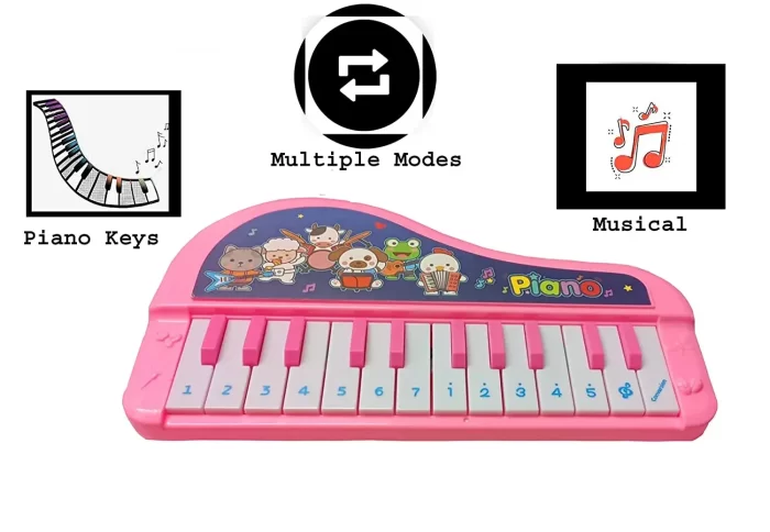 Mini Portable Multi-Function Electronic Keyboard Piano Attractive Musical Toys for Babies and Kids - Image 3