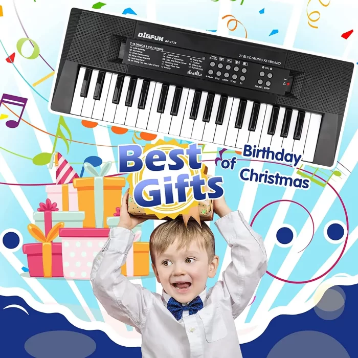 37 Key Piano for Kids Electric Piano Keyboard Kids Piano with Microphone Learning Musical Toys for 3 -6 Year Old Boys & Girls - Best Gifts - Image 3