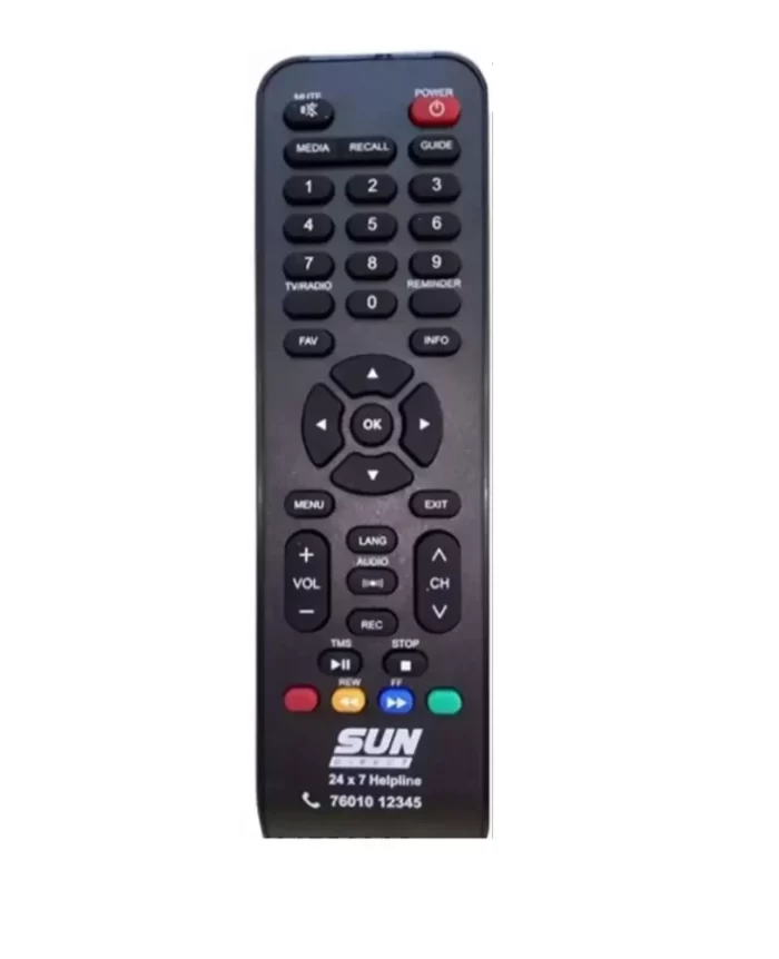 Sun Direct HD TV Remote Control (Please Match Your Old Remote with Given Image)