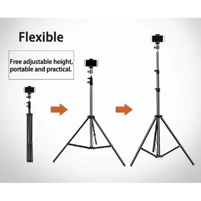 14" inch Ring Light with 7 feet Tripod Stand and Extra Mobile Holder 3 Colors Modes Dimmable LED for Photos and Videos, Compatible with Smartphone for Facebook Live, Instagram, Video Blogging. - Image 4