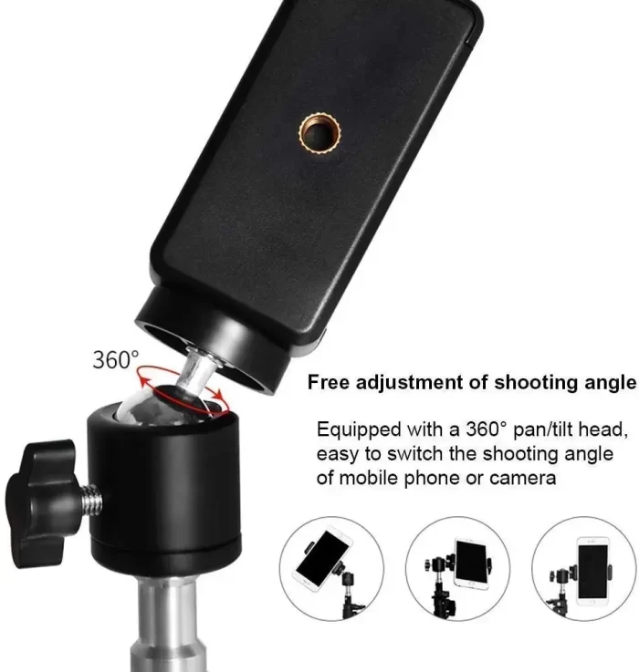 14" inch Ring Light with 7 feet Tripod Stand and Extra Mobile Holder 3 Colors Modes Dimmable LED for Photos and Videos, Compatible with Smartphone for Facebook Live, Instagram, Video Blogging. - Image 6