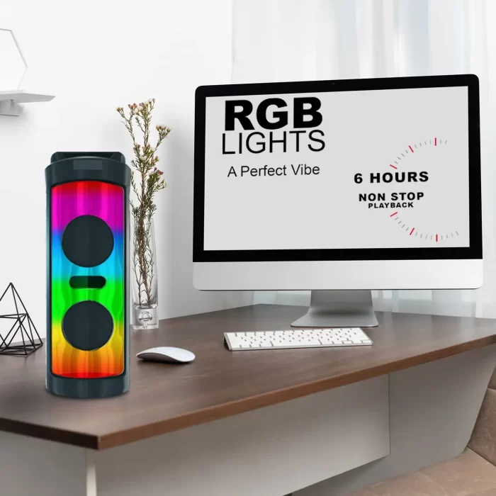 Game Tower Wireless Speaker| 30W with Upto 6 Hours Playback| 2000mAh Battery Bluetoth Speaker with Mic - Image 4