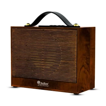 SOROO Powerful SR-975 Classic Vintage Bluetooth Speaker 6 Hours Playtime Portable Melody Wireless Retro with Loud Sound & Rich Bass for Home, Outdoor & Travel, Wooden Crafted Body & Easy to Carry
