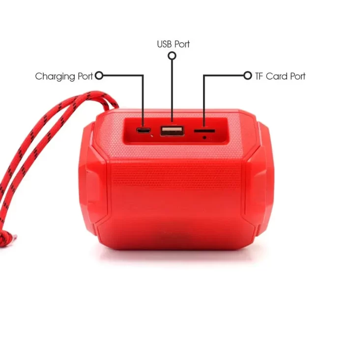 Drummer Bass Bluetooth Speaker with Flashing LED Lights, FM Radio, USB Drive, SD Card Slot, Rechargeable Battery Etc. - Image 4