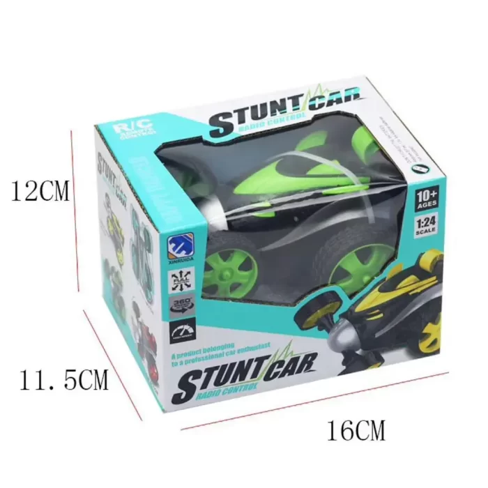 Stunt Amazing Remote Control Car with Charger (Green) climbing electric Car / tumbling truck for kids - Image 2