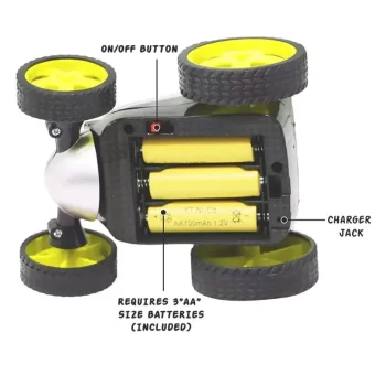 Stunt Amazing Remote Control Car with Charger (Green) climbing electric Car / tumbling truck for kids - Image 3