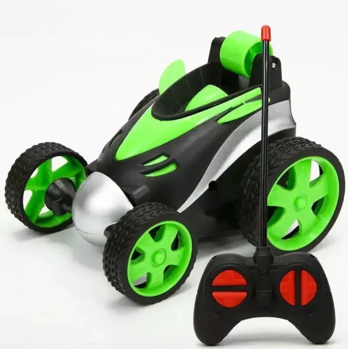 Stunt Amazing Remote Control Car with Charger (Green) climbing electric Car / tumbling truck for kids