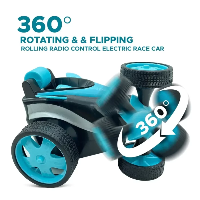Stunt Amazing Remote Control Car with Charger (Blue) Climbing electric Car / Tumbling truck for kids - Image 4