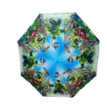 Avenger Heroe Hulk and Iron man Umbrella,Hulk Umbrella for Boys, Super Hero theme Umbrella  (Multicolor)