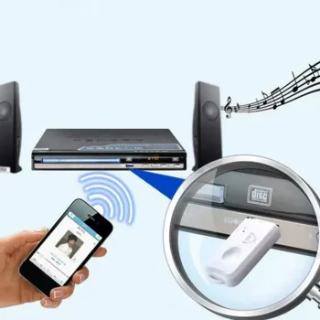 USB Wireless Music Audio Bluetooth Receiver,Dongle 4.0 USB Adapter Hands-Free Dongle Kit Compatible with Speaker,Home Theater,Car Music System,PC and All Mobiles etc.- White - Image 3