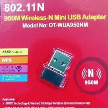 950M Wireless-N Mini USB Adapter (OT-WUA950NM) | 802.11N Wireless-N Mini USB Adapter || 2.4GHz Wireless Adapter