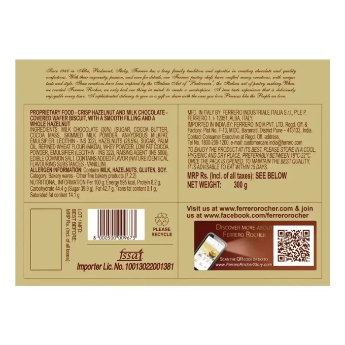 Ferrero Rocher Premium Chocolates 24 Pieces, 300 g - Image 2
