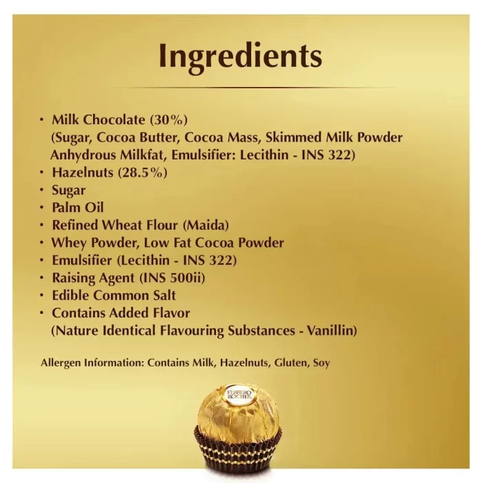 Ferrero Rocher Premium Chocolates 24 Pieces, 300 g - Image 4