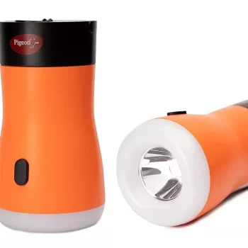 Pigeon by Stovekraft Lumino Pro Desk, Torch Emergency Lamp with 1200mAH Battery (Orange) - Image 2