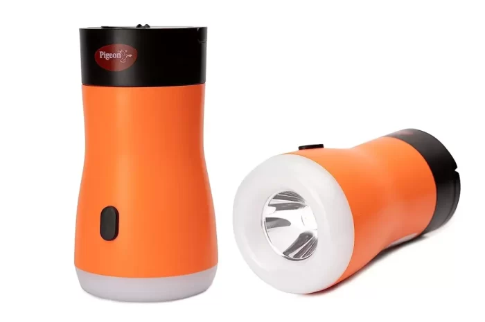 Pigeon by Stovekraft Lumino Pro Desk, Torch Emergency Lamp with 1200mAH Battery (Orange) - Image 2