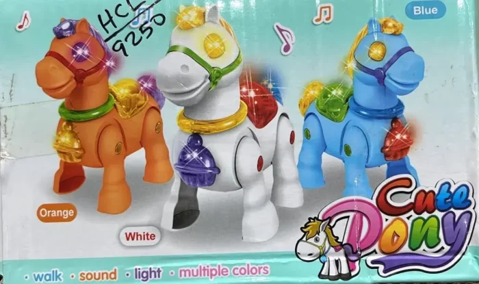 Walking Musical Horse Toy with 3D Light and Music for Kids, Animal Figure Toy for 1+ Years Kids, Boys, Girls - Image 2